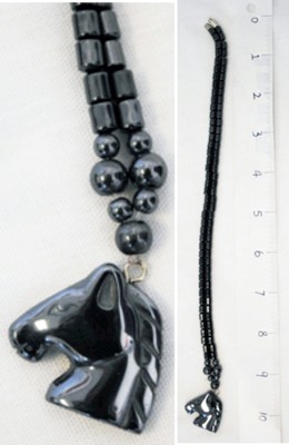 wholesale magnetic hematite necklace Horse