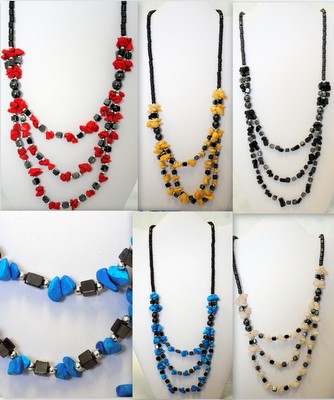 Wholesale Stone Chips Magnetic Necklace