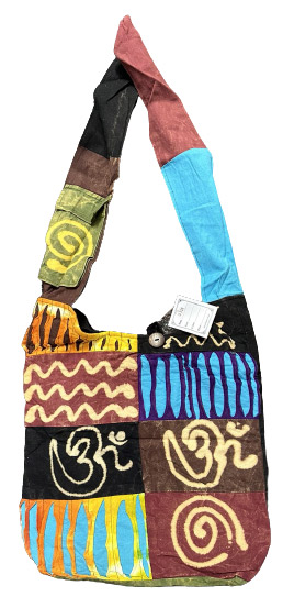 Tie Dye razor cut peace SIGN handmade hobo bags