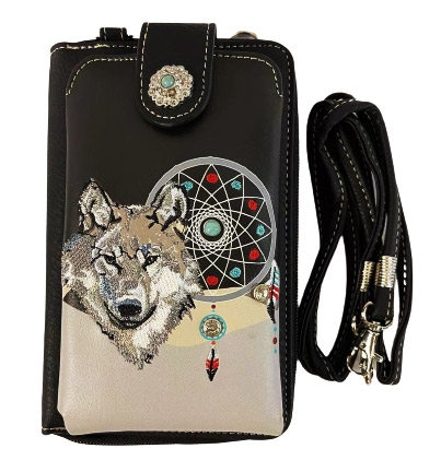Wholesale Wolf Design DREAM CATCHER Phone Wallet