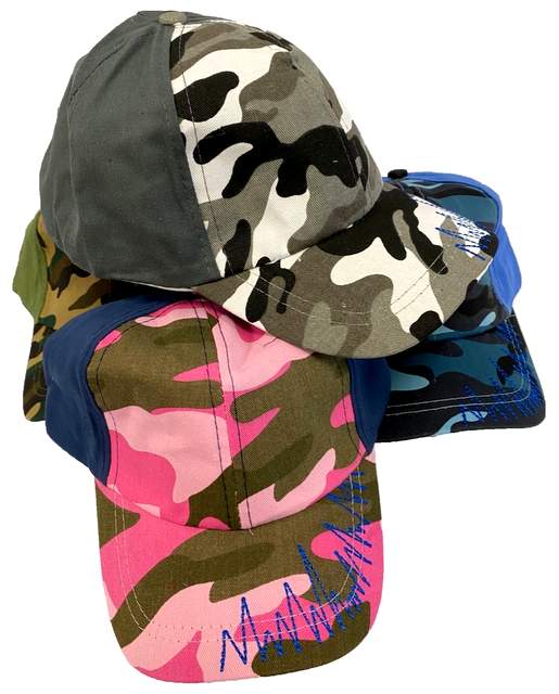 Child's Colorful Camo Ball CAP