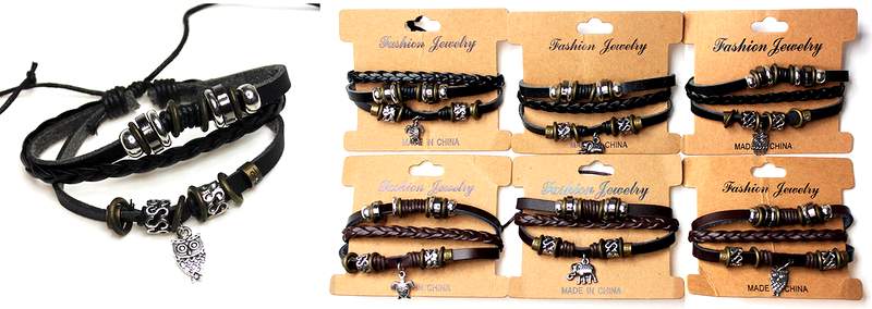 Wholesale Fashion Faux LEATHER Bracelet