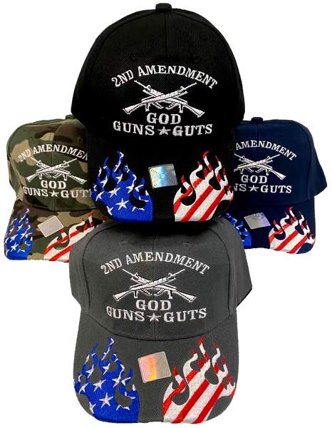 2ND  Amendment GOD GUNS GUTS Baseball Cap/HAT