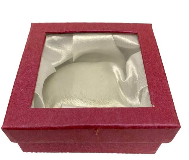 Wholesale JEWELRY Display Gift Box Square Shape Burgundy