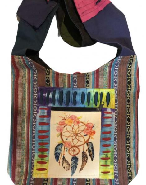 Wholesale Tie Dye DREAM CATCHER Handmade Hobo Bags