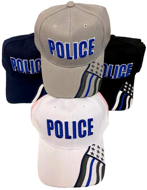 Wholesale Police Baseball cap with Flag on the Bill