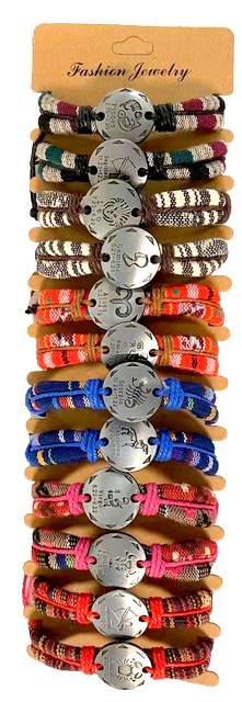 Wholesale Zodiac Faux Leather Bracelet