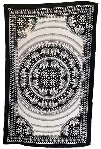 Wholesale black And White Elephant Design TAPESTRY