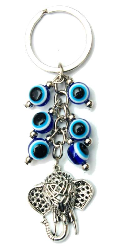 Wholesale Evil Eye ELEPHANT KEYCHAIN