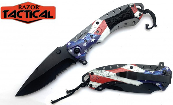 Wholesale Spring Assisted Knife w/ABS Handle, 4.5 closed