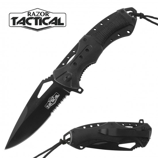 Spring Assisted Knife w/ABS Handle, 4.5 closed