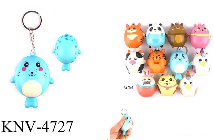 Wholesale Animal Shape Squishy Keychain