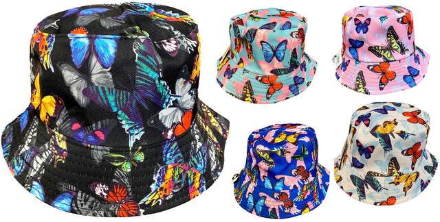 Wholesale Kids size Butterfly Bucket HAT