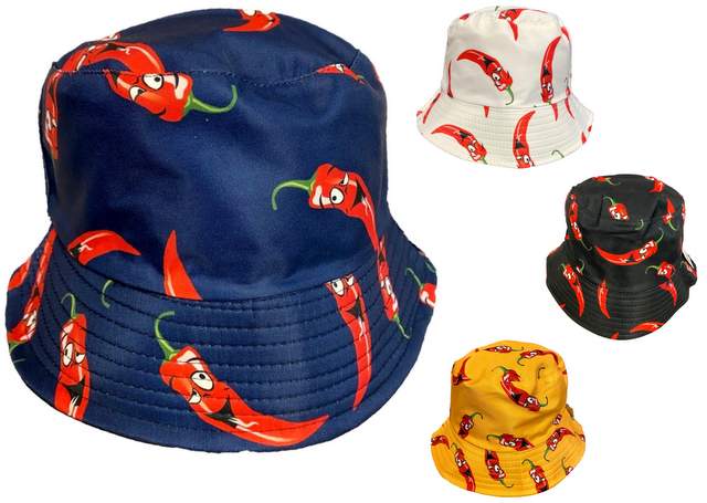 Wholesale RED Pepper Style Bucket HAT