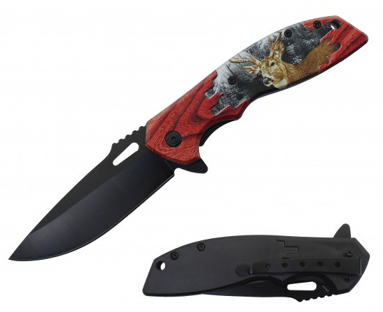 Deer Assisted KNIFE w/ABS Handle