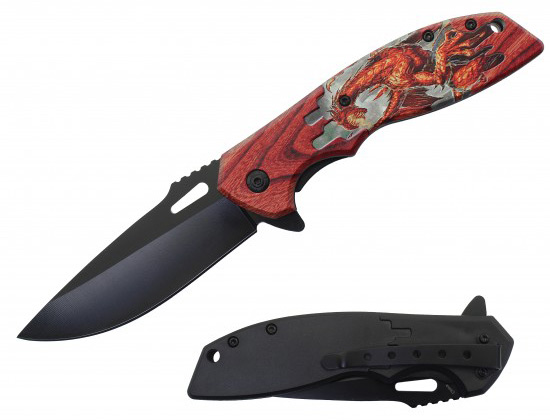 DRAGON Assisted Knife w/ABS Handle 8.25'' overall