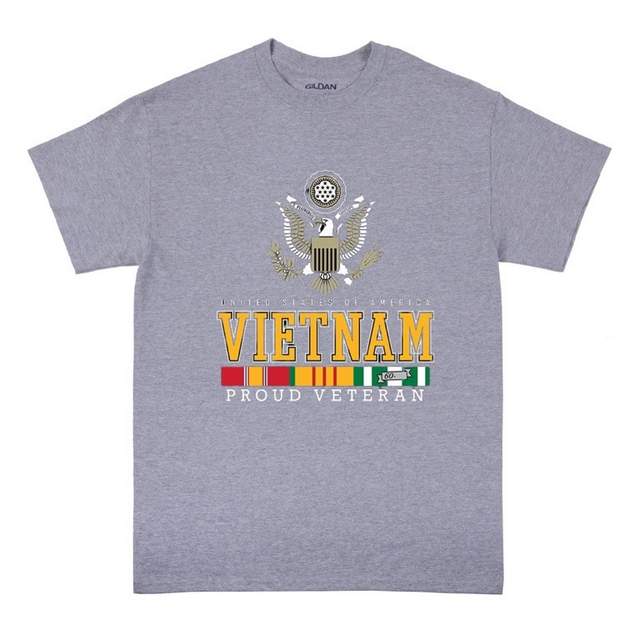 VETERAN EAGLE - VIETNAM T-SHIRT Sport Gray Color