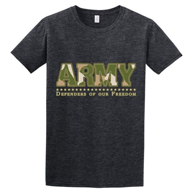 ARMY DEFENDERS T-SHIRTs Dark Heather color XXL