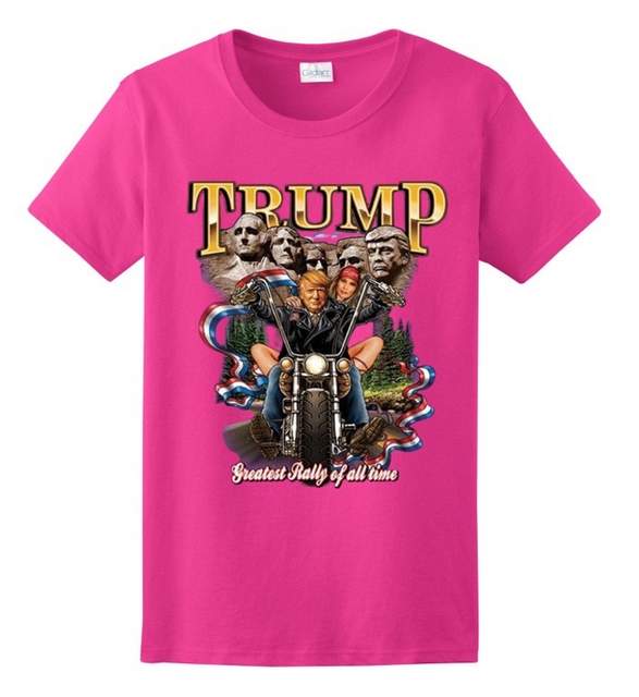 TRUMP RALLY pink color T-SHIRTs