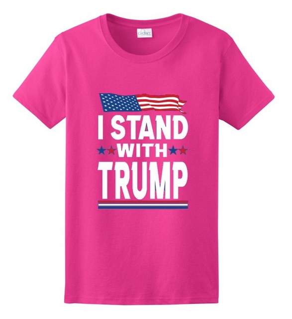 I STAND WITH TRUMP T-SHIRTs Pink Color