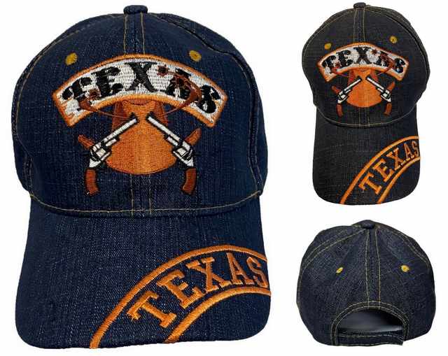 Wholesale Two Gun Cowboy Hat TEXAS BASEBALL Cap/Hat