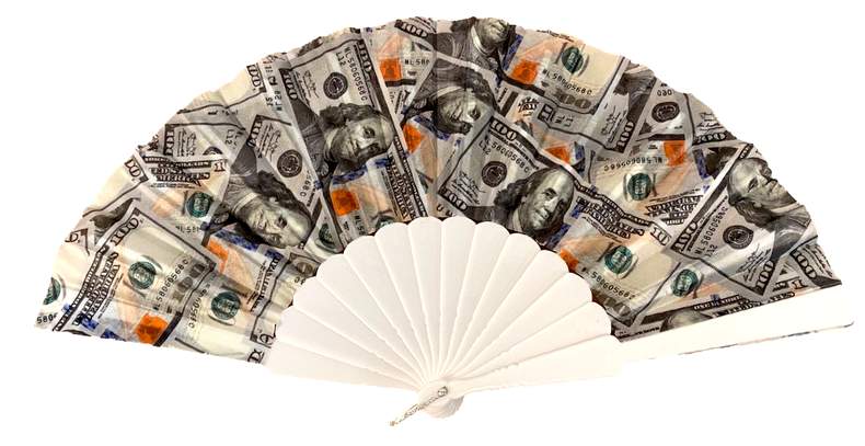 Wholesale Money Dollar Style Hand FAN