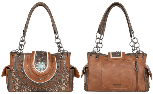 Montana West Concho Collection Concealed Carry SATCHEL
