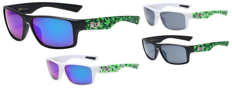 LOCS Marijuana Leaf Style Fashion SUNGLASSES