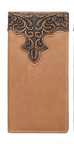 Montana West Genuine Tooled Leather Collection Men WALLET