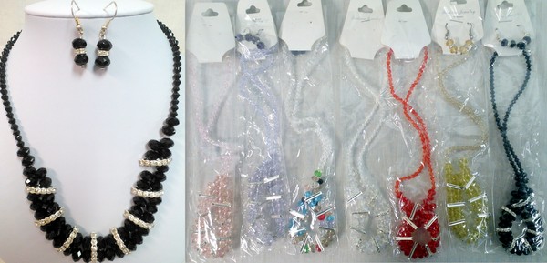 Wholesale Crystale JEWELRY Necklace & Earring Set