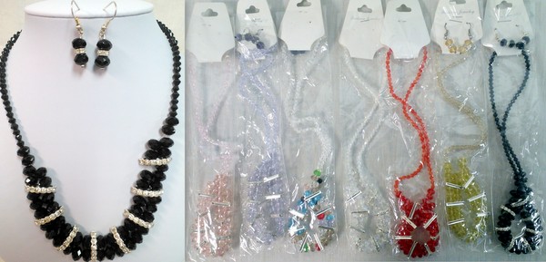 Wholesale Crystale Jewelry Necklace & EARRING Set