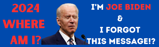 Wholesale I'm Joe Biden &I Forgot Bumper STICKERS