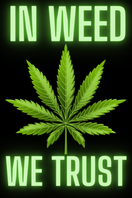 Wholesale In Weed We Trust Bumper STICKERS