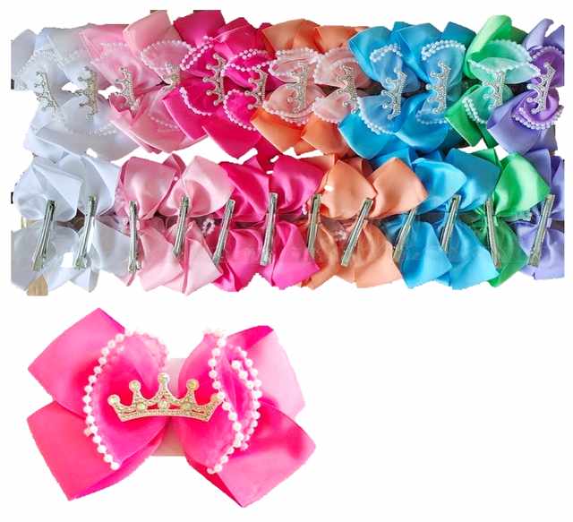 Wholesale Crown BOW Tie HAIR Clip