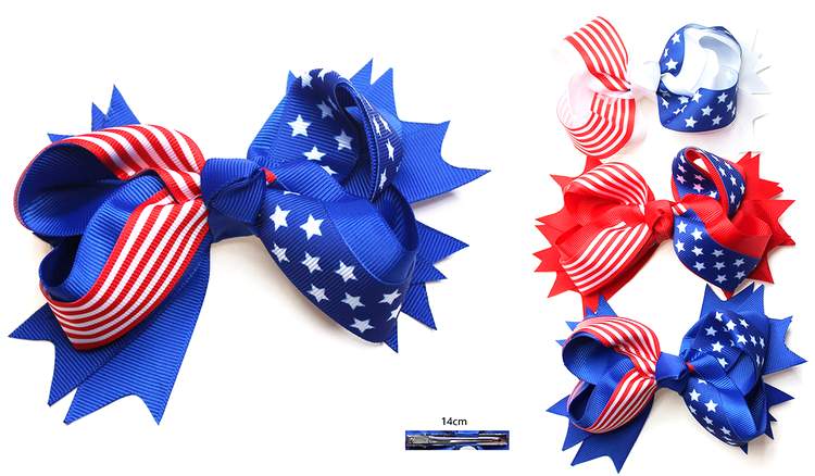 Wholesale USA Flag Style HAIR CLIP