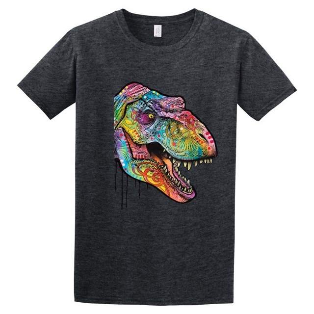 PSYCHEDELIC T-REX T-Shirt Dark Heather Color