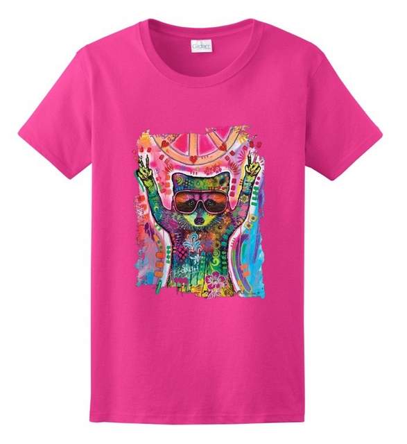 COSMIC TRASH PANDA T-shirt Pink Color XXL