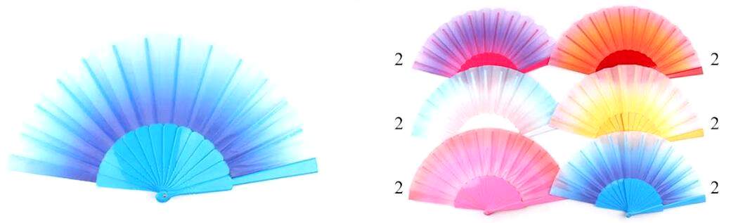 Wholesale TIE DYE Hand Fan