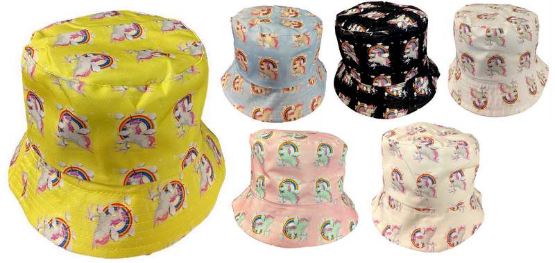 Wholesale Kids Unicorn Bucket HAT