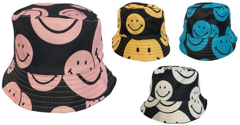 Wholesale Smile Face Kids/Children Bucket HAT