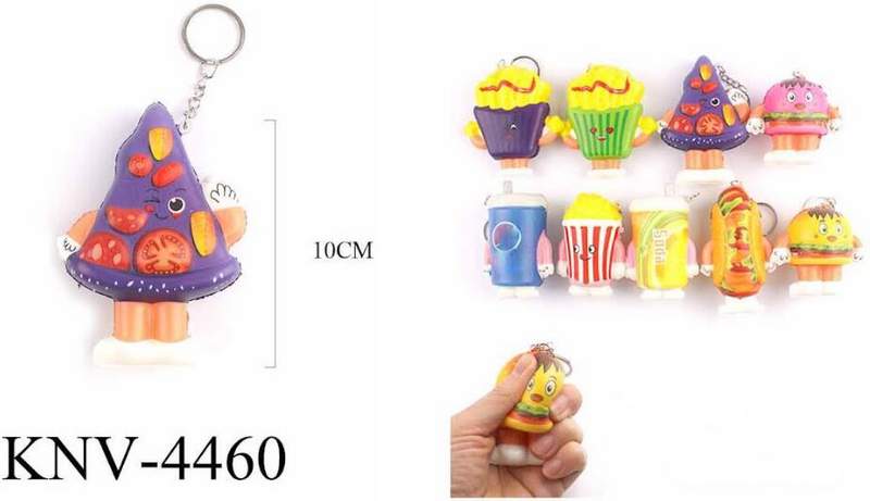 Wholesale Fast Food Squish Keychain