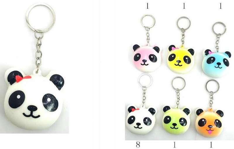 Wholesale Panda Head Squish Keychain