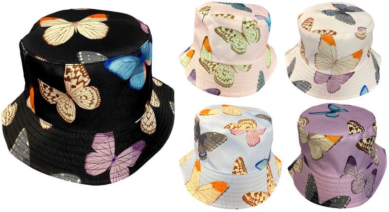Wholesale Butterfly Bucket HAT Kids/Children size