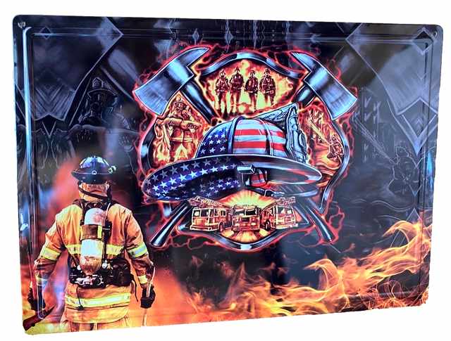 Wholesale  Retro metal Tin SIGN Wall Poster (Fire Fighter)