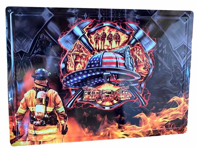 Wholesale  Retro metal TIN SIGN Wall Poster (Fire Fighter)