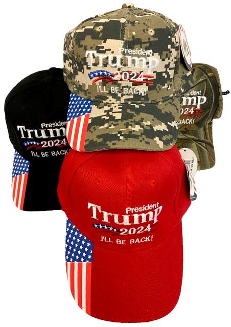 Wholesale Trump BASEBALL Cap/Hat I'll Be Back