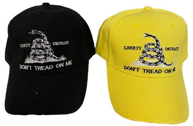 Wholesale LIBERTY OR DEATH Don't Tread On Me BASEBALL Cap/Hat