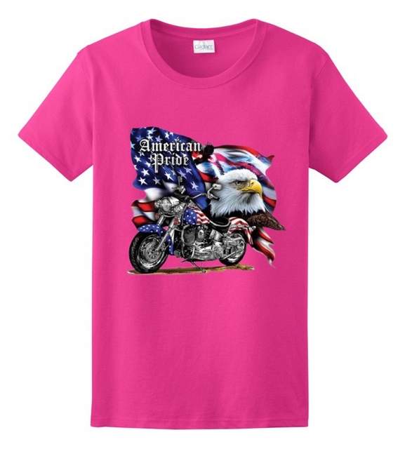 AMERICAN PRIDE Pink color T-SHIRTS