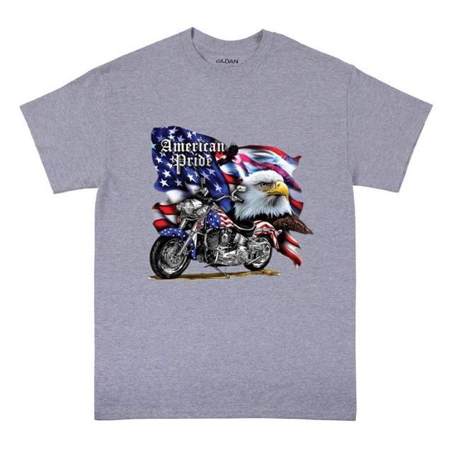 AMERICAN PRIDE Sports Gray color T-SHIRTS