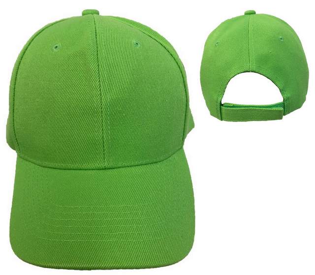 Wholesale Neon Green Color BASEBALL Cap